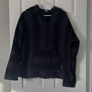 Artesanias Mr Molina Black and Purple Jacket